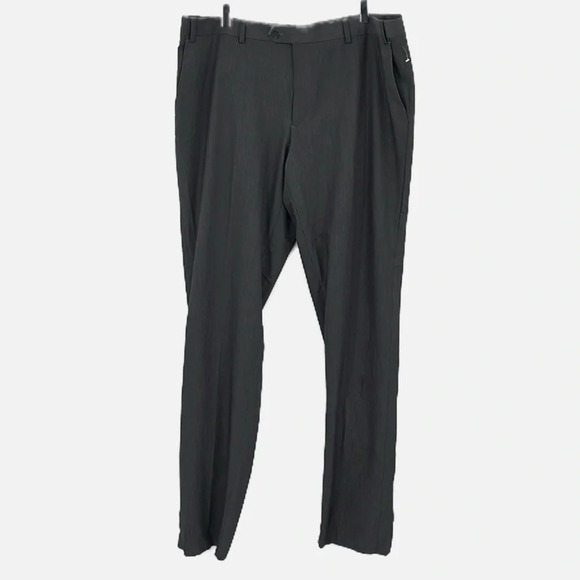 The Savile Row Strand Flat Front Unhemmed Suit Pants in Gray - NWOT - Size 42W - Picture 1 of 6